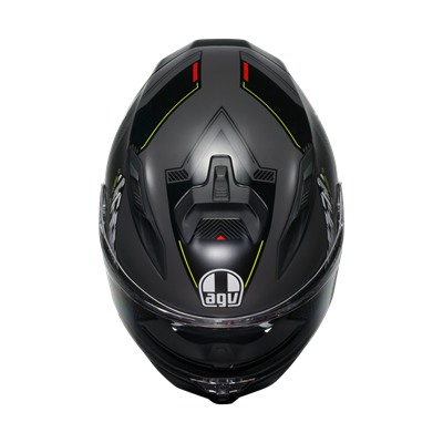 Agv K7 Kyber Matt Grey Yellow Fluo Kapalı Kask