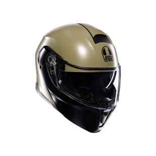 Agv Streetmodular Mono Matt Green Black Çene Açılır Kask