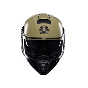 Agv Streetmodular Mono Matt Green Black Çene Açılır Kask