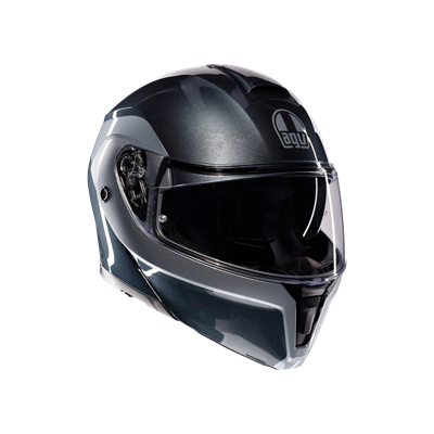 Agv Streetmodular Levico Grey Silver Çene Açılır Kask