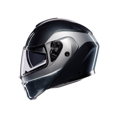 Agv Streetmodular Levico Grey Silver Çene Açılır Kask