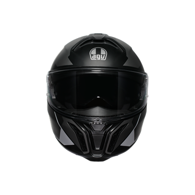 Agv Perception Matt Black Silver Çene Açılır Kask