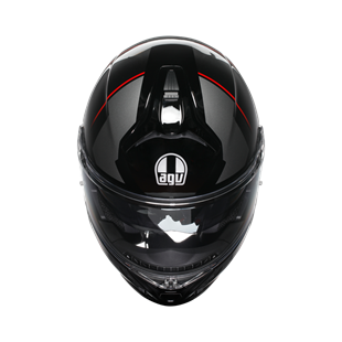 Agv Tourmodular Multi Plk Perception Black Red Çene Açılır Kask