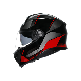 Agv Tourmodular Multi Plk Perception Black Red Çene Açılır Kask