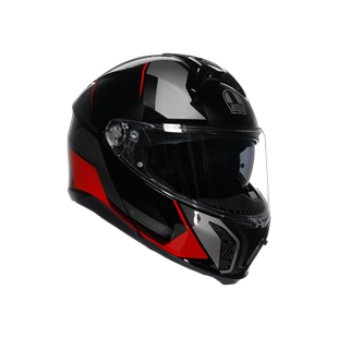 Agv Tourmodular Multi Plk Perception Black Red Çene Açılır Kask