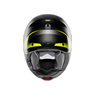 Agv Tourmodular MLT Perception Matt Blk Yellow Fluo Çene Açılır Kask