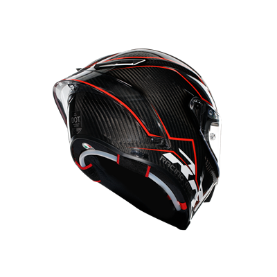 Agv Pista GP RR Mplk Performance Carbon Blk Red Kapalı Kask