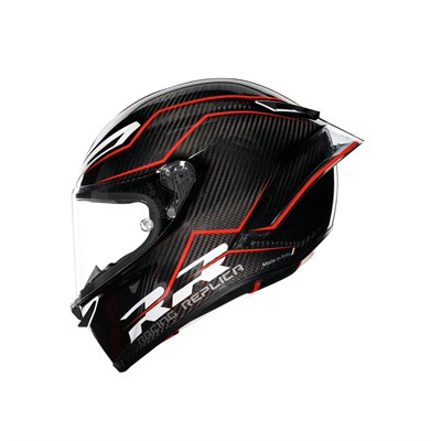 Agv Pista GP RR Mplk Performance Carbon Blk Red Kapalı Kask