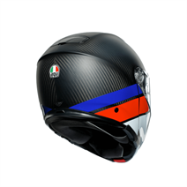 Agv Sportmodular Multi PLK Layer Carbon Kırmızı Mavi Çene Açılır Kask