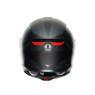 Agv Tourmodular Frequency Matt Gun Metal Red Çene Açılır Kask