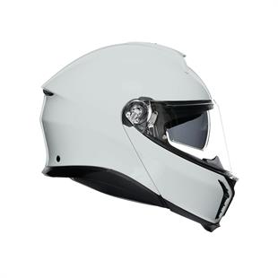 Agv Tourmodular Solid Stelvio White Çene Açılır Kask