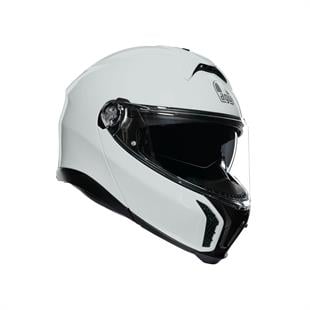 Agv Tourmodular Solid Stelvio White Çene Açılır Kask