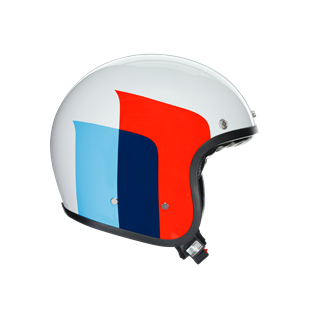 Agv X70 Multi Vela White Red Blue Açık Kask 