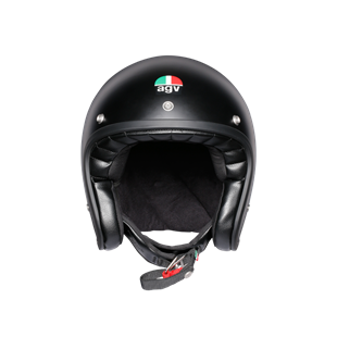 Agv X70 Solid Matt Black Açık Kask