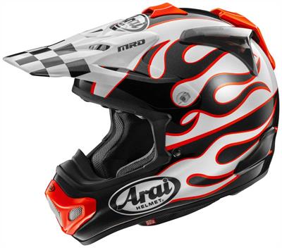 Arai MX-V Evo Flame White Kapalı Kask