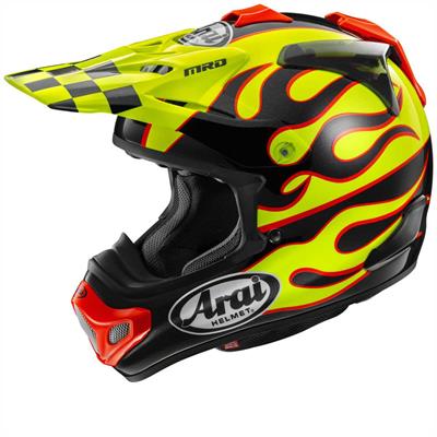 Arai MX-V Evo Flame Yellow Kapalı Kask
