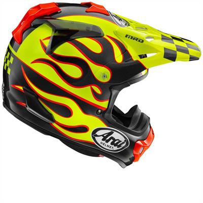Arai MX-V Evo Flame Yellow Kapalı Kask