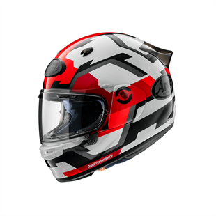 Arai Quantic Face Red Kapalı Kask 