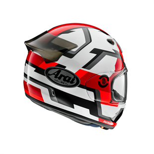 Arai Quantic Face Red Kapalı Kask 