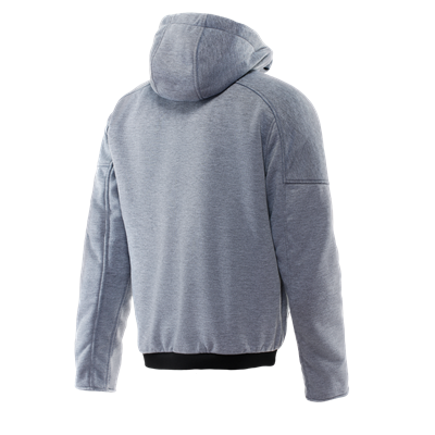 Dainese Bovisa Safety Hoodie Full Zip Grey Melange Black Tekstil Mont