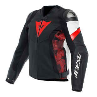 Dainese Avro 5 Blk Red Lava White Deri Mont