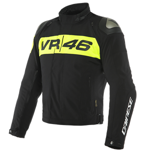 Dainese VR46 Podium Black Fluo Yellow D-Dry Mont 