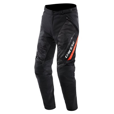 Dainese Drake 2 Super Air Black Ant Red Fluo Tekstil Pantolon