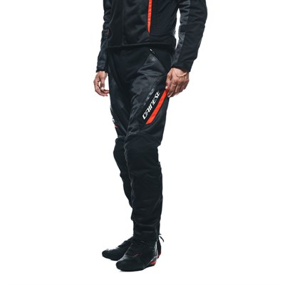 Dainese Drake 2 Super Air Black Ant Red Fluo Tekstil Pantolon