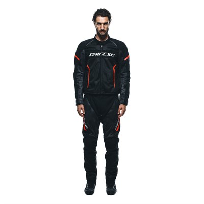 Dainese Drake 2 Super Air Black Ant Red Fluo Tekstil Pantolon