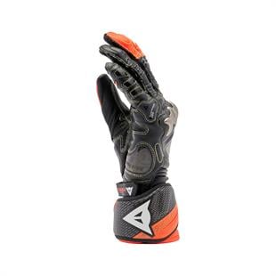 Dainese Full Metal 7 Black Red Fluo Deri Eldiven