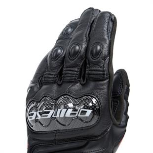 Dainese Carbon 4 Black Kısa Deri Eldiven