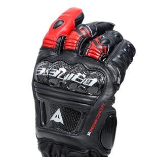 Dainese Druid 4 Black Lava Red White Deri Eldiven