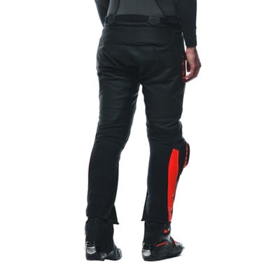 Dainese SuperSpeed Black Red Fluo Deri Pantolon