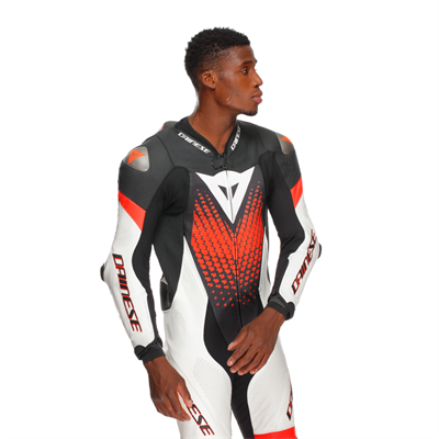 Dainese Laguna Seca 6 Perf Lthr Blk White Red Fluo Tulum