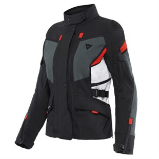 Dainese Carve Master 3 Black Ebony Lava Red Kadın Gore-Tex Mont    