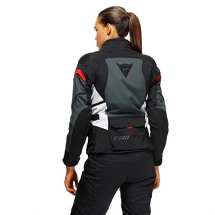 Dainese Carve Master 3 Black Ebony Lava Red Kadın Gore-Tex Mont    