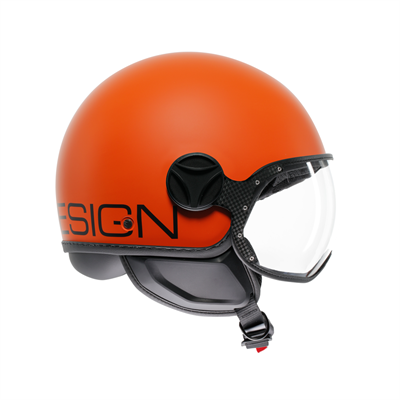 Momodesign Fgtr Classic Matt Orange Black Açık Kask