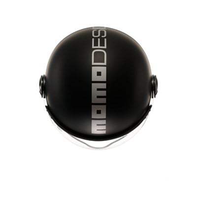 Momodesign Fgtr Evo Mono Matt Black Silver Açık Kask