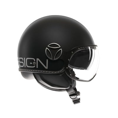 Momodesign Fgtr Evo Mono Matt Black Silver Açık Kask