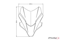 Puig 20618F Yamaha Mt-07 2021 Rüzgar Siperlik - Koyu Füme