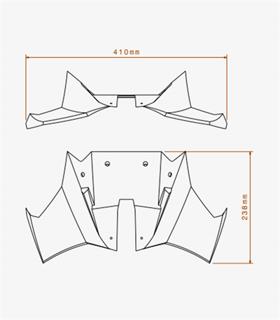 Puig 21783J Matt Siyah Yan Spoiler