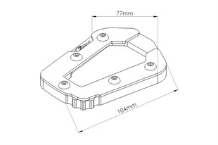 Puig 20281N Yan Ayak Eklentisi