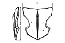 Puig 20334H Koyu Füme Ön Cam
