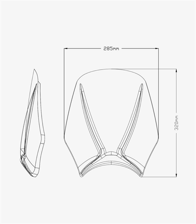 Puig 20702F Universal Dark Smoke Ön Cam