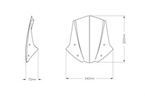 Puig 8929F Koyu Füme Ön Cam