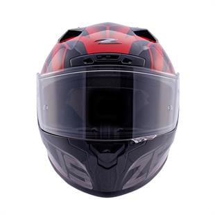 Zeus ZS-826 Pearl Black Red  BK3 Kapalı Kask (Pinlock Dahil)