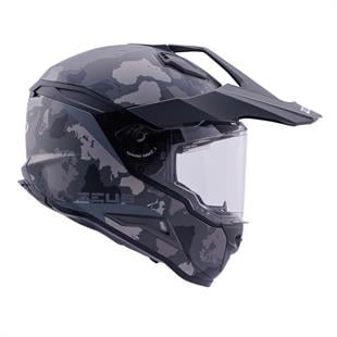 Zeus ZS-913 BF6 Matt Black Grey Black Silver Kapalı Kask