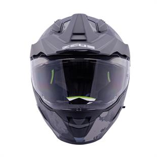 Zeus ZS-913 BF6 Matt Black Grey Black Silver Kapalı Kask