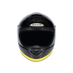 Zeus ZS-3050 BE6 Black Yellow Çene Açılır Kask  