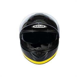 Zeus ZS-3050 BE6 Black Yellow Çene Açılır Kask  